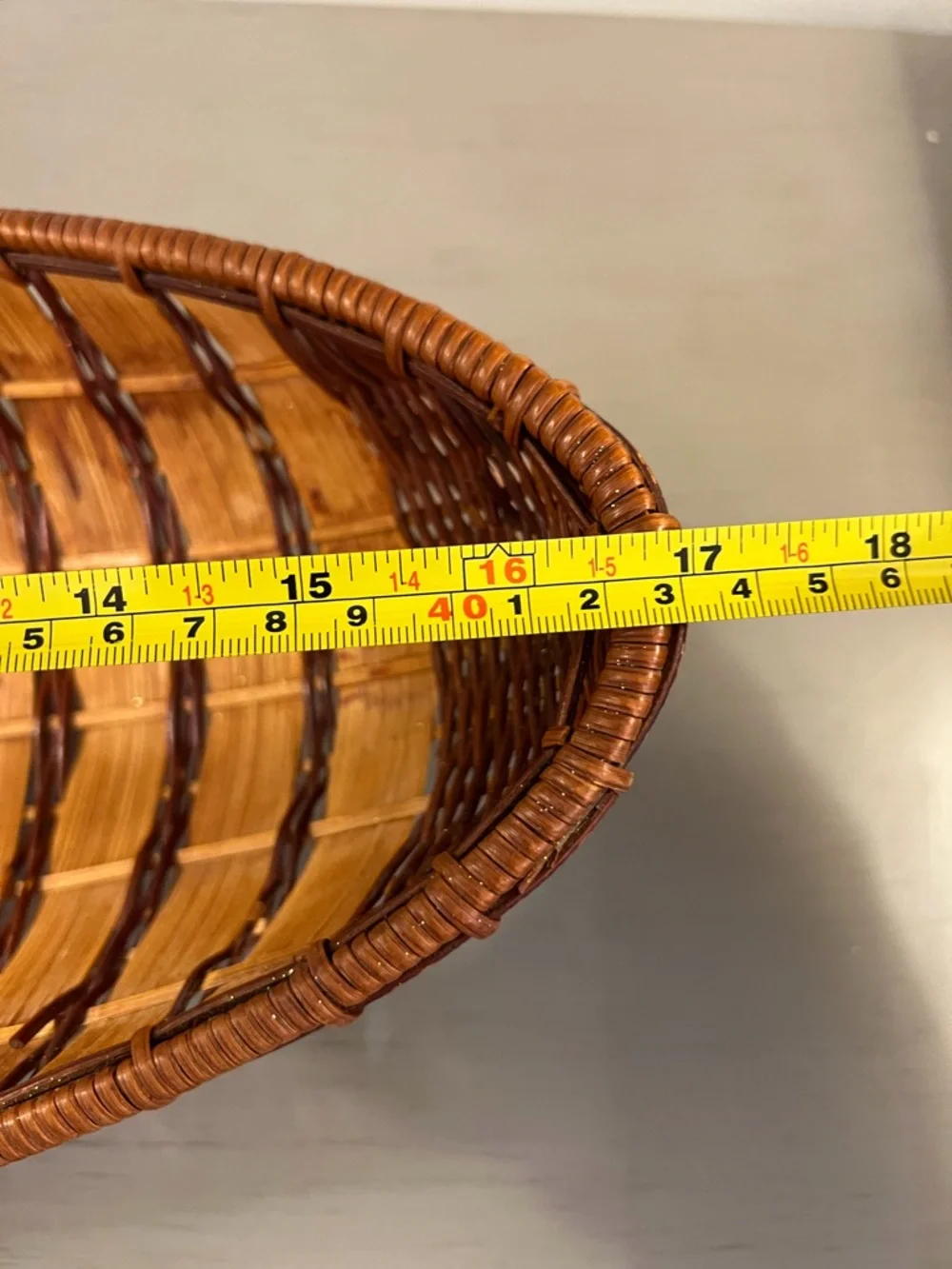 Vintage Japanese Ikebana Boat Basket Hand Woven Eye Of God Flowers Bread Fruit